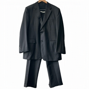 [56R] Harry Rosen Canali Made In Italy Black Brown Wool Men’s 2 Piece Suit
